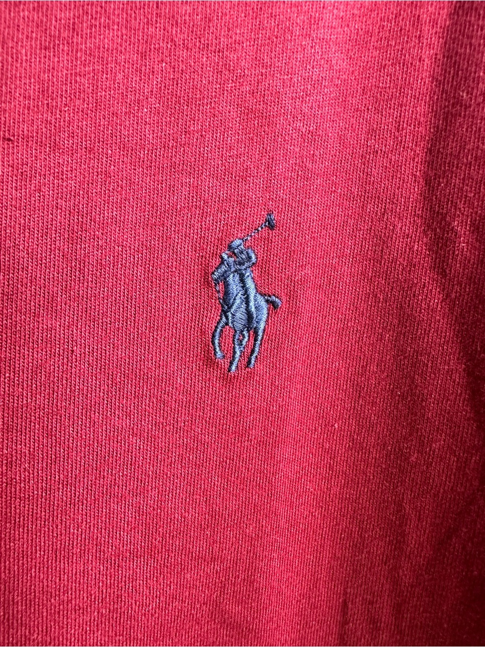 NWT Polo Ralph Lauren Maroon Crewneck T-Shirt Blue Pony XXL - Picture 2 of 14